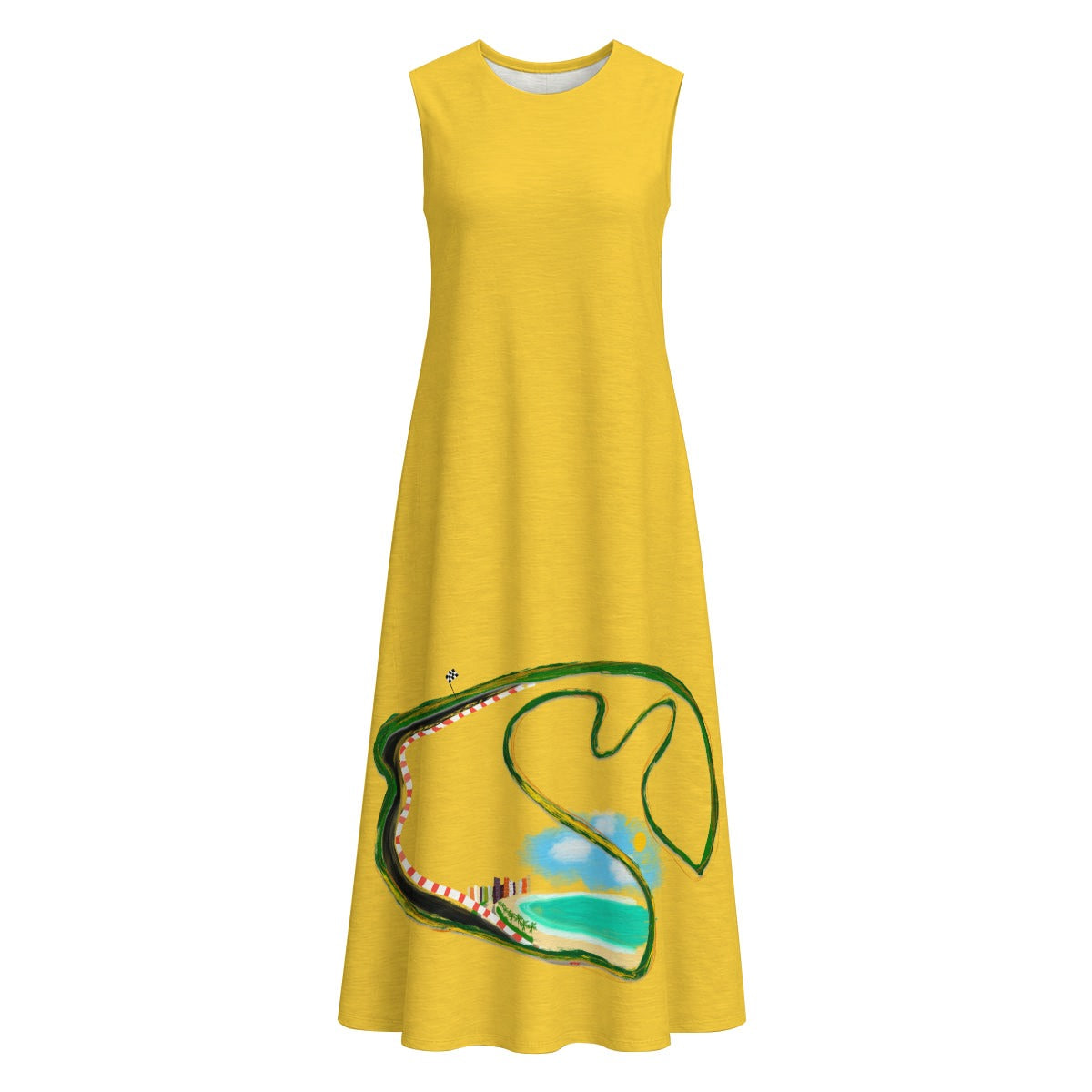 Brazil Yellow Cotton Dress