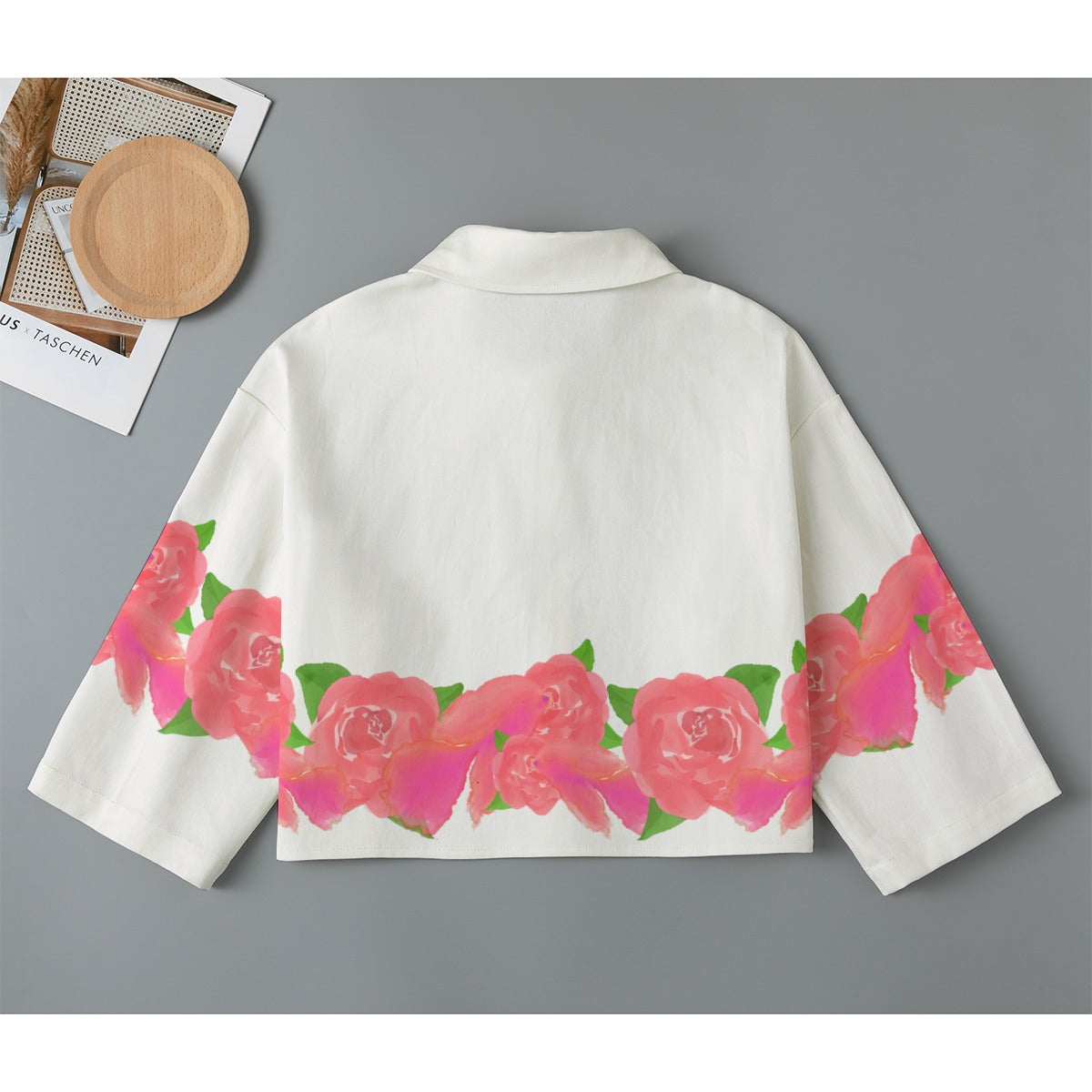 Rosas y Peces Cropped Jacket