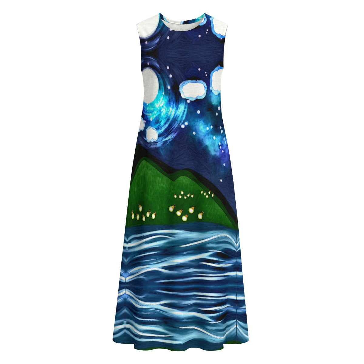 Cocuyos Sleeveless Cotton Slub Dress