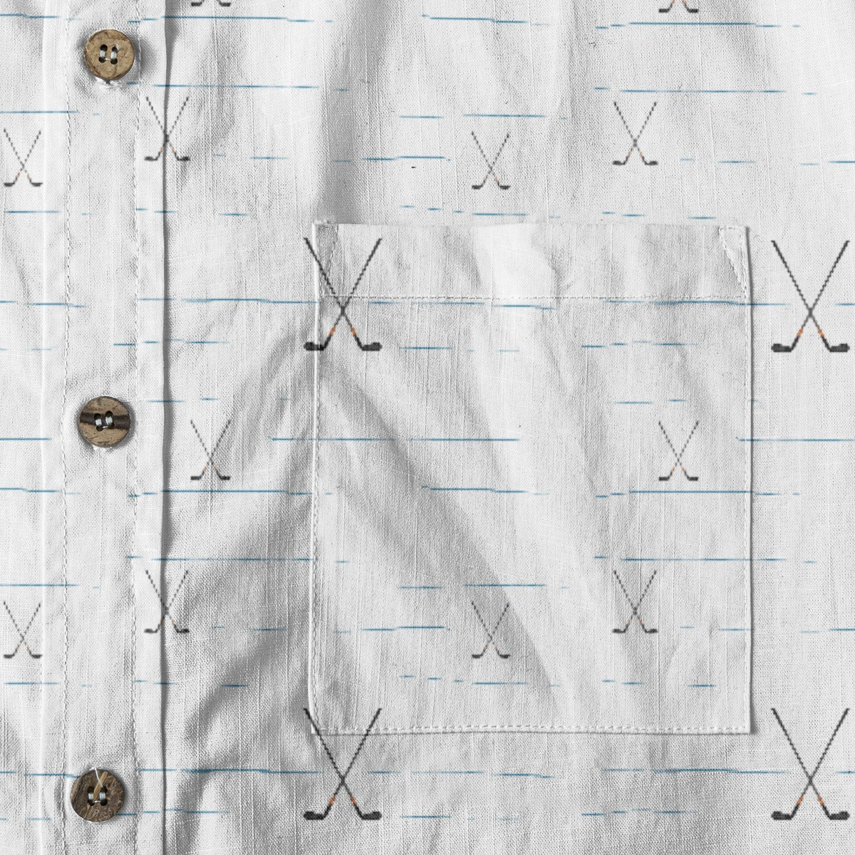 Clubs Men's Breathable Cotton Shirt