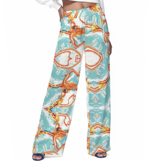 Monaco Port Print Casual Pants | Rayon
