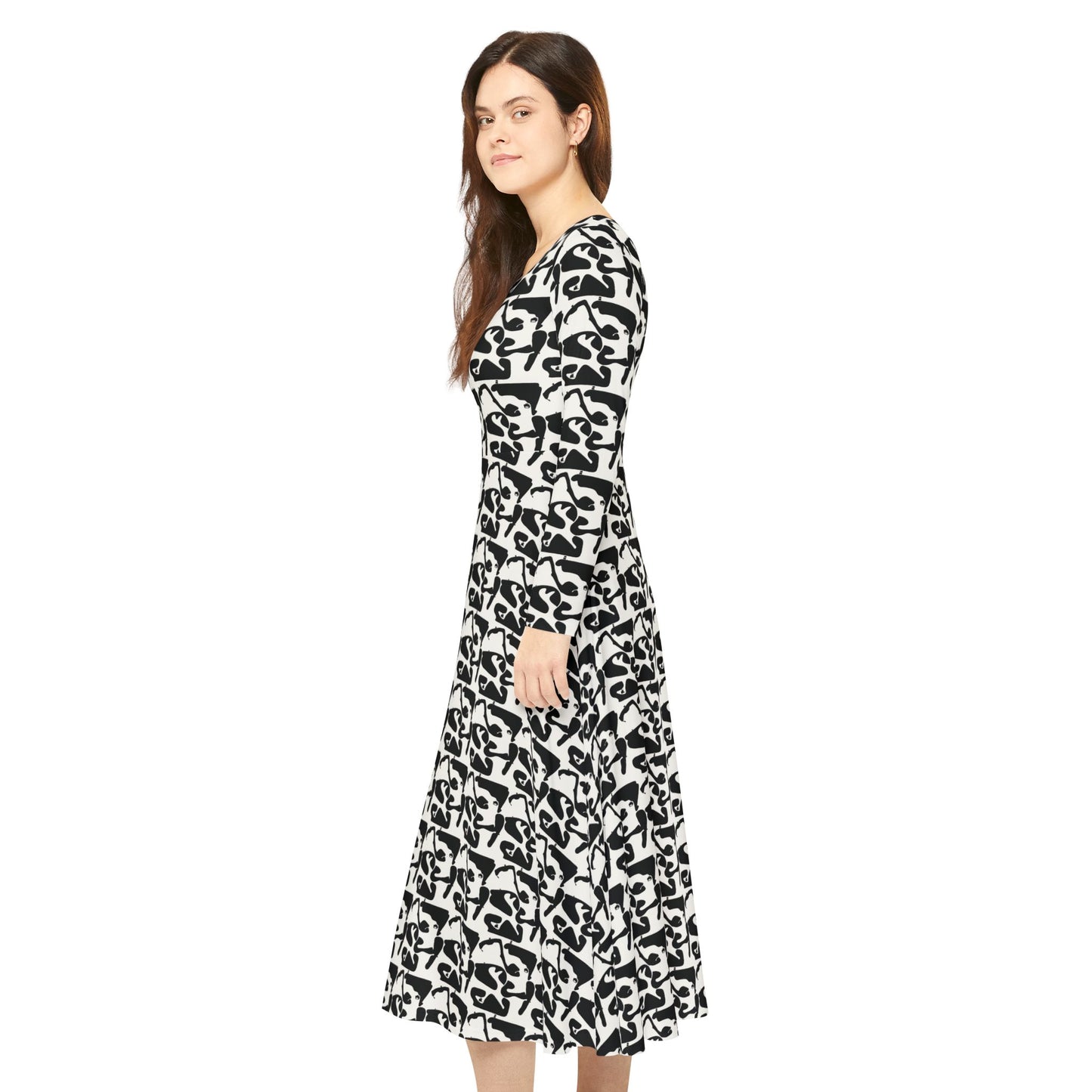 Tracks Mix BNW Dress | Long Sleeve