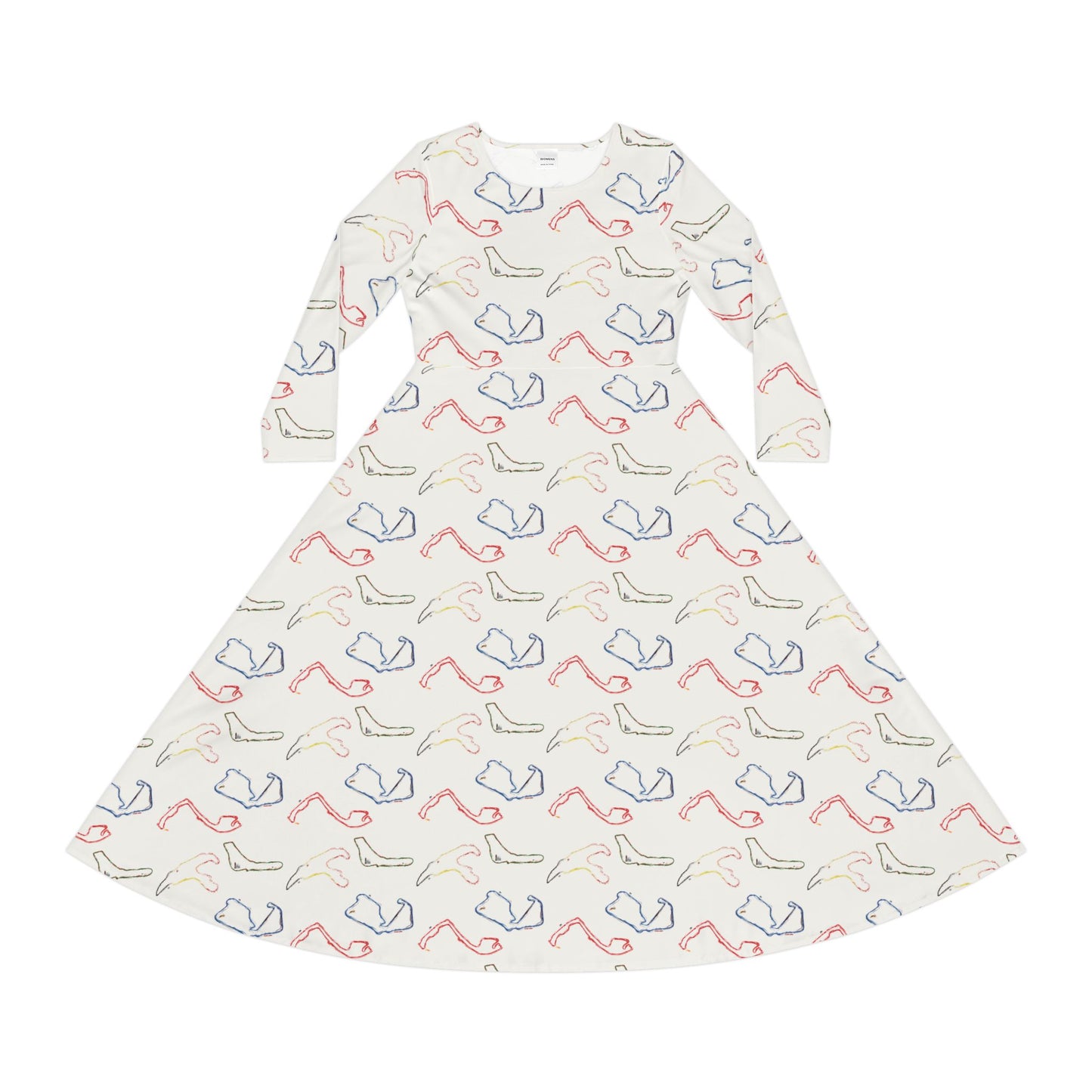 1950 Women's Long Sleeve Dance Dress