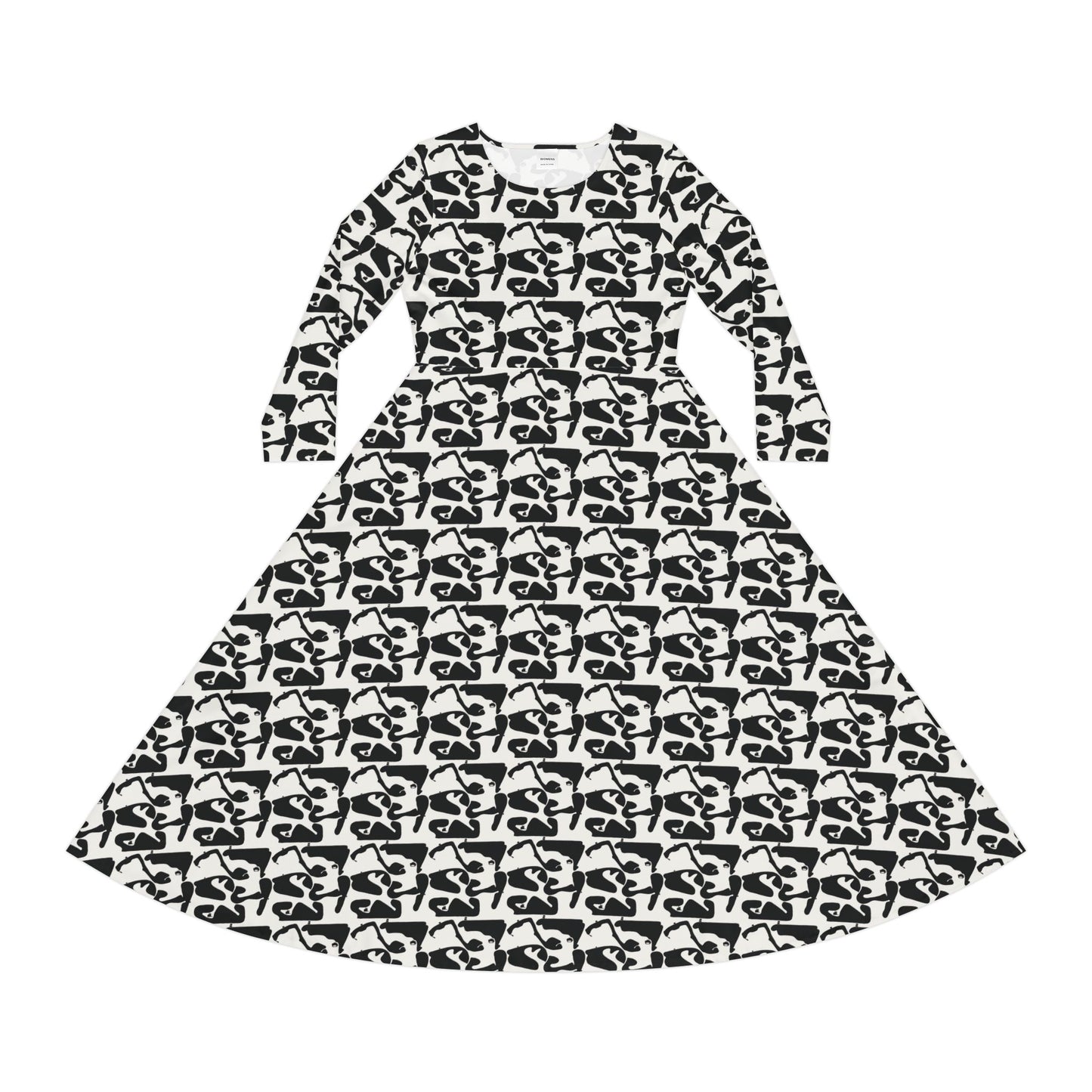 Tracks Mix BNW Dress | Long Sleeve