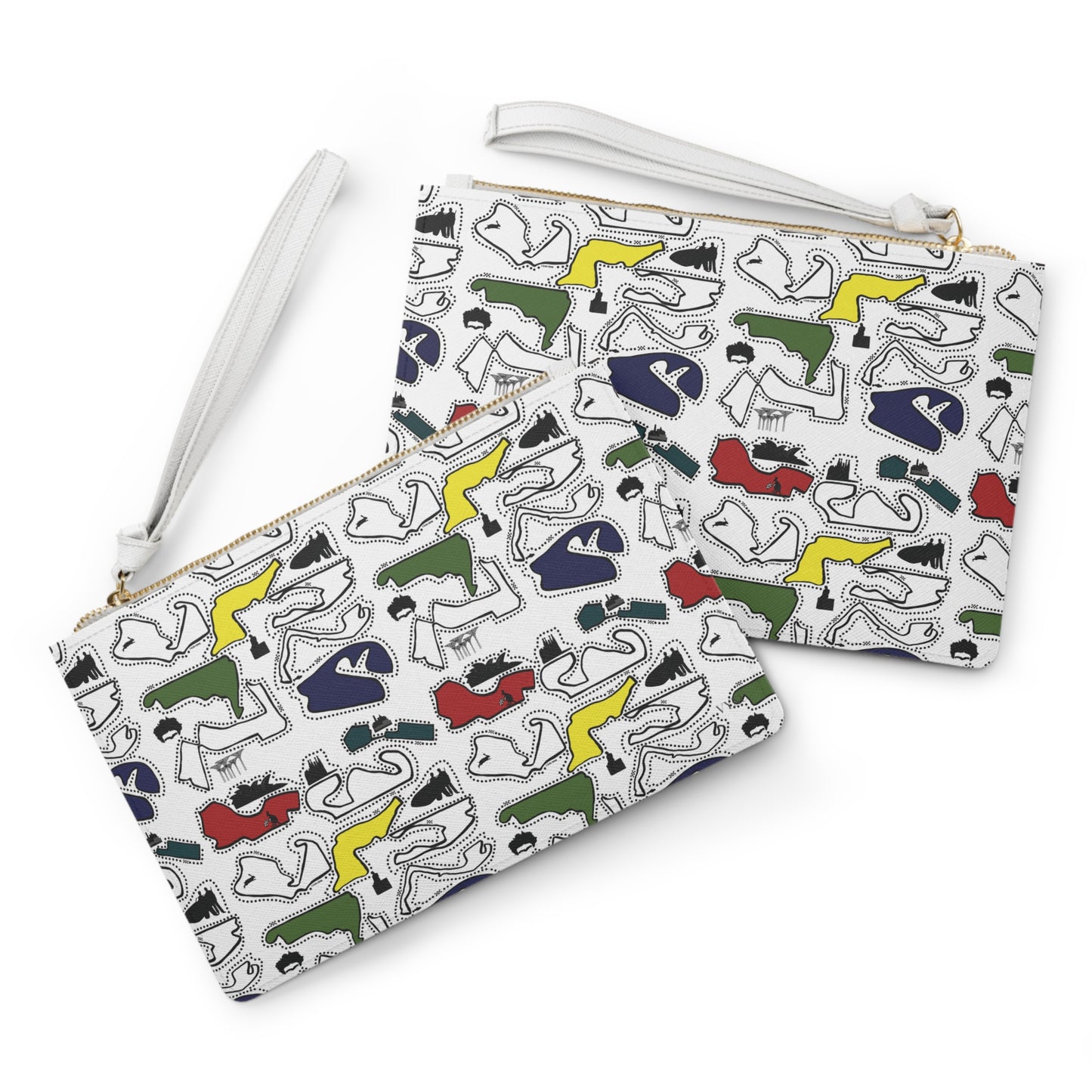 Colored Doodle Clutch Bag