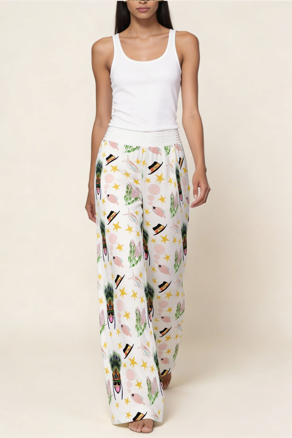 A Pedir Wide-Leg Pants | 100% Rayon