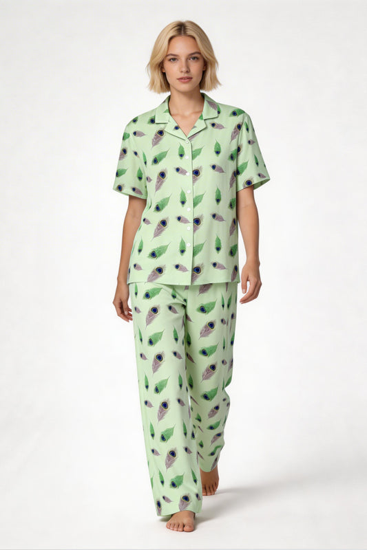 Guloya's Feathers Casual Wide-Leg Pants | 100% Rayon