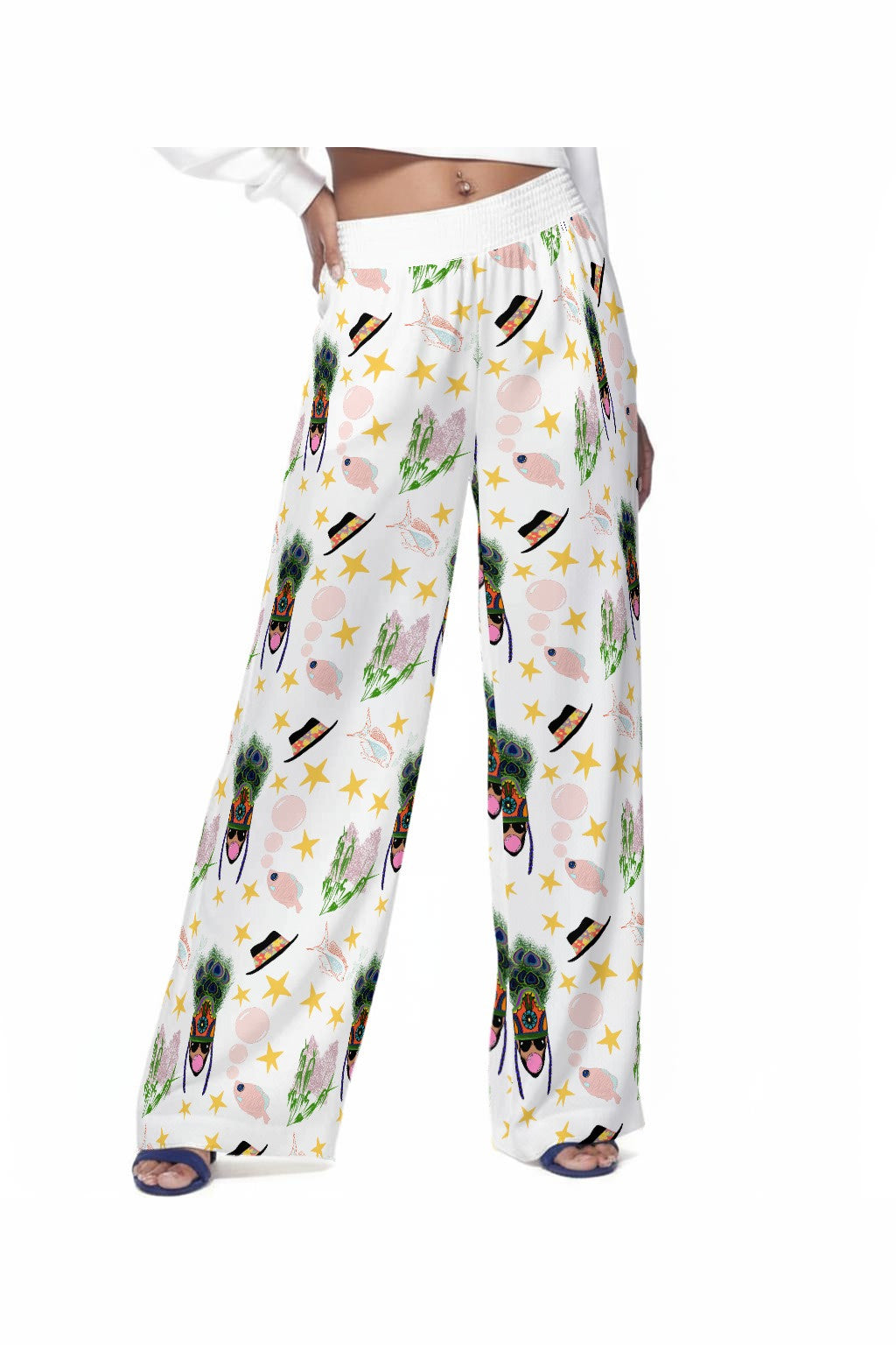 A Pedir Wide-Leg Pants | 100% Rayon