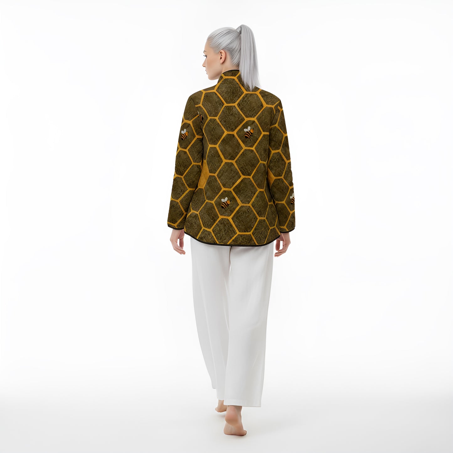 Abejas en Panal Quilted Jacket