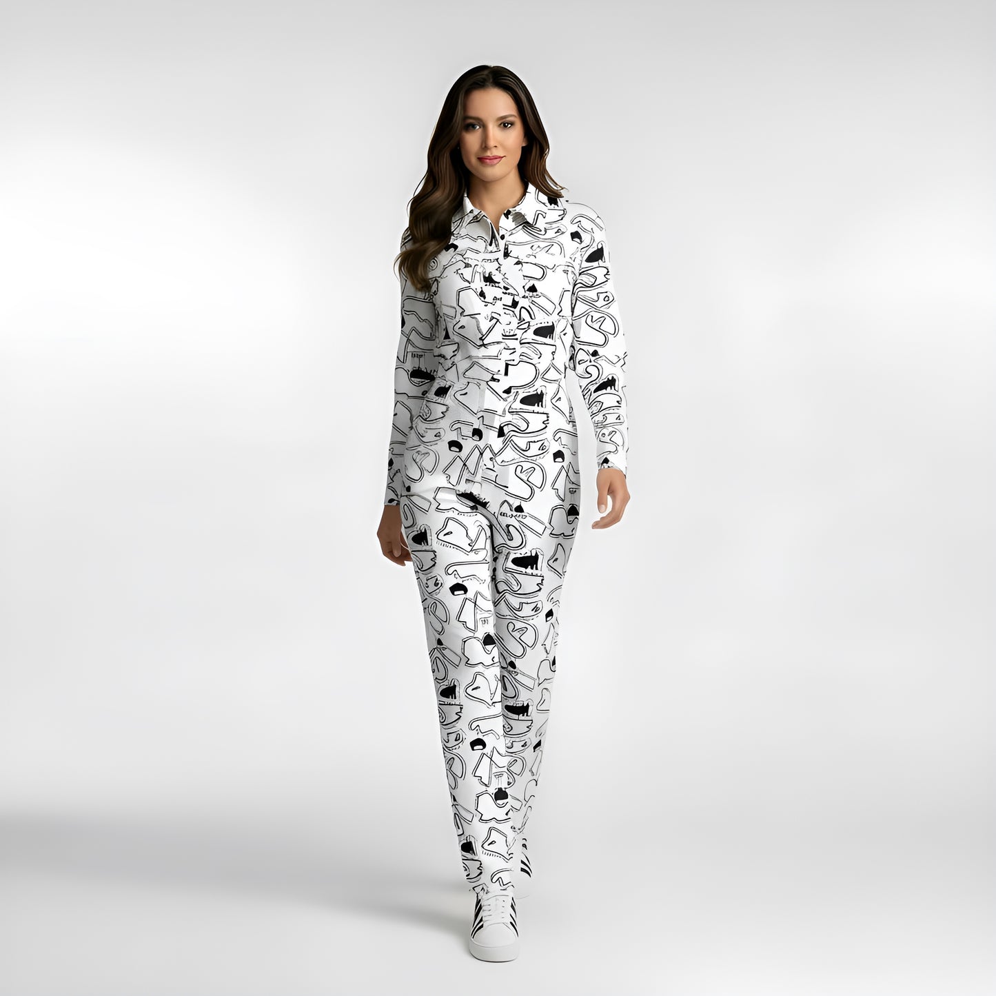 Doodle Relax Fit Jumpsuit