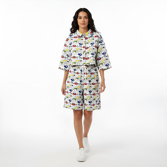 Colored Doodle Unisex Cotton Short