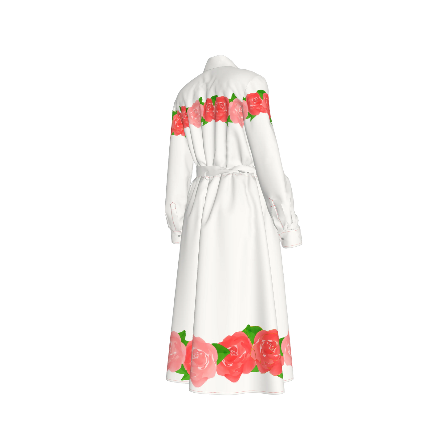 Rosas Shirt Dress