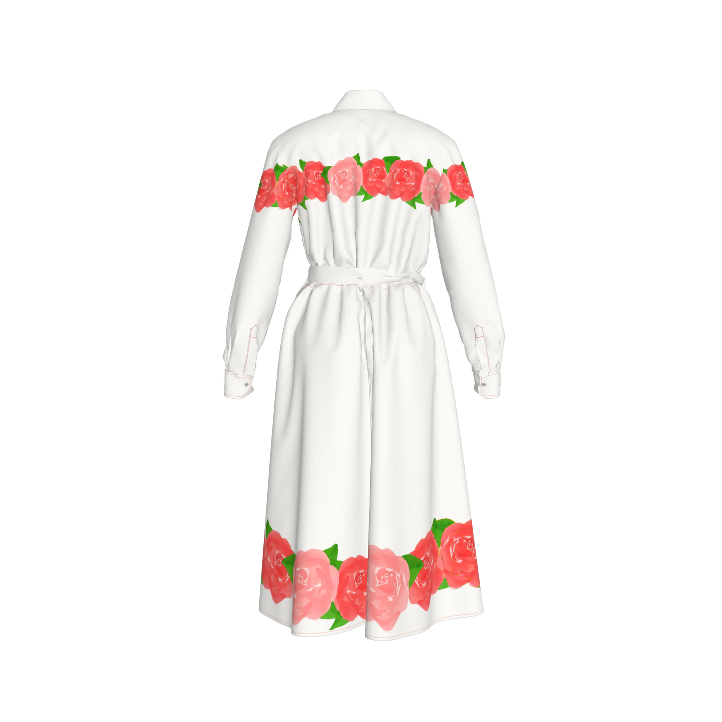 Rosas Shirt Dress
