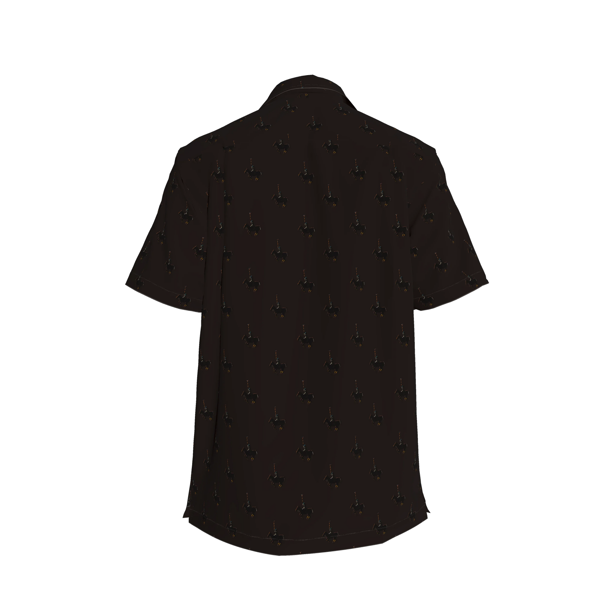 Polo Player Brown Shirt | Linen 