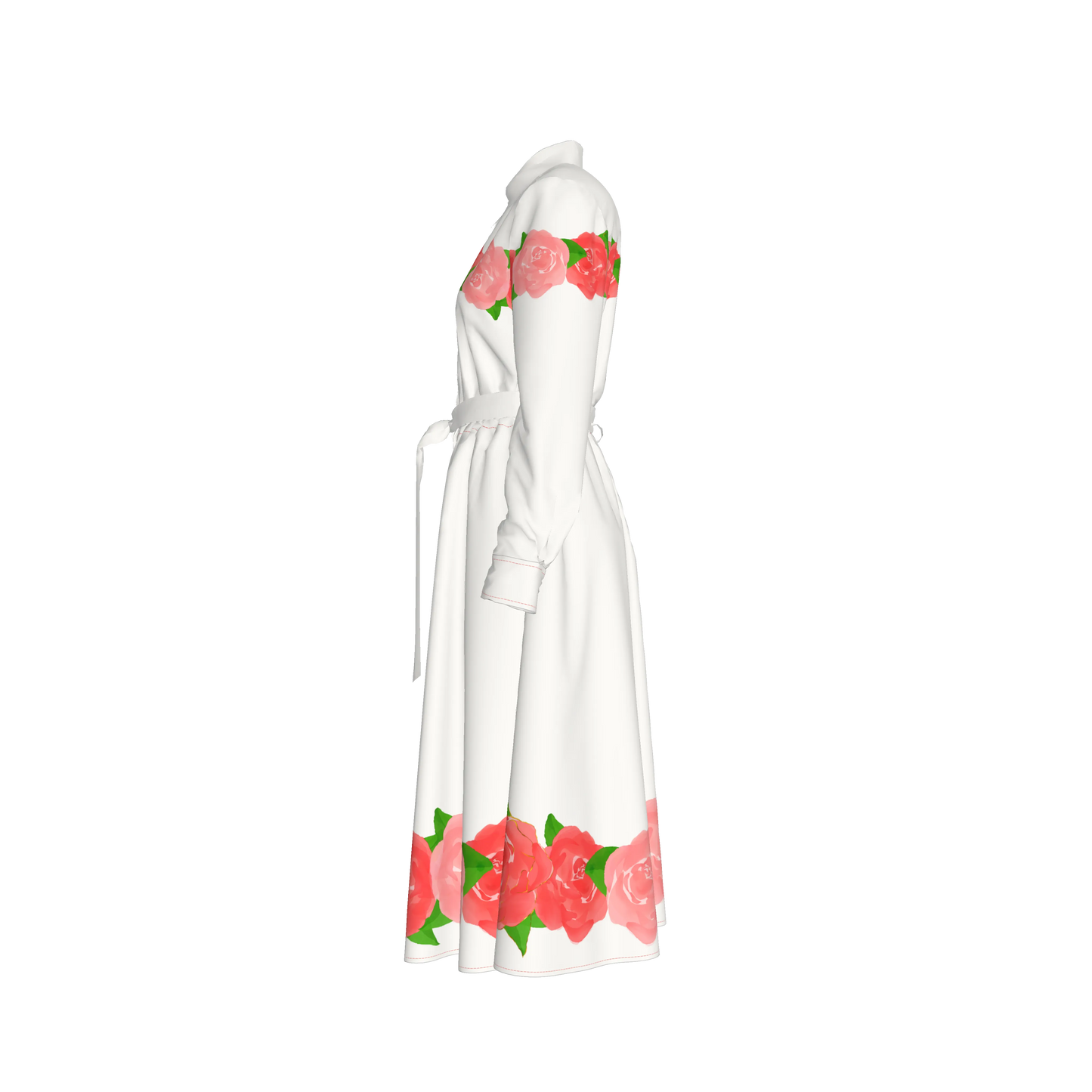 Rosas Shirt Dress
