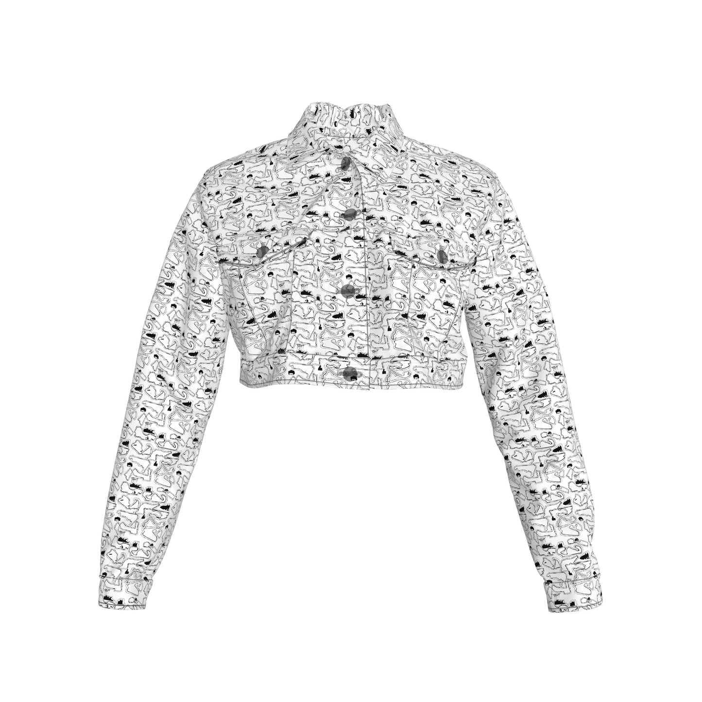 Doodle Cropped Jacket