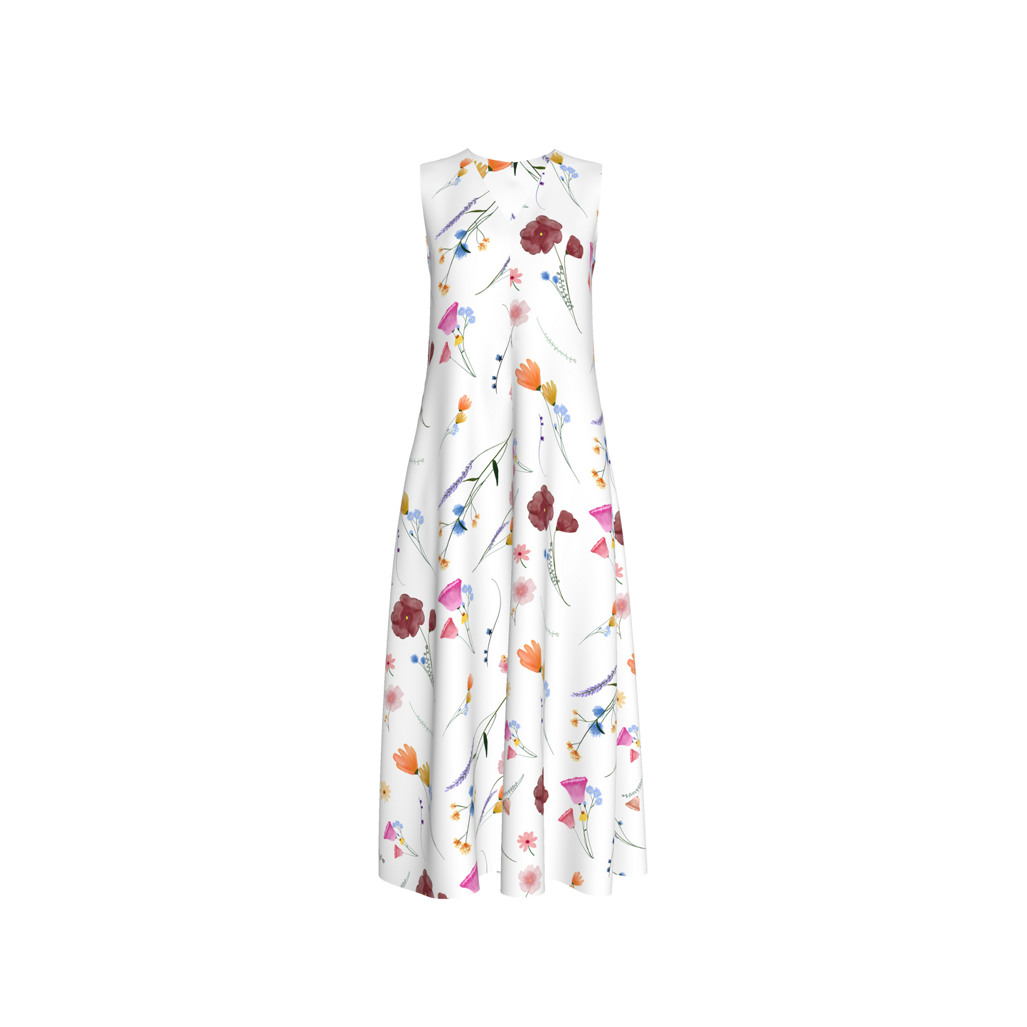 Wildflowers Basic V-Neck Dress