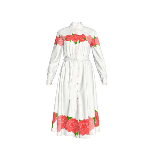 Rosas Shirt Dress