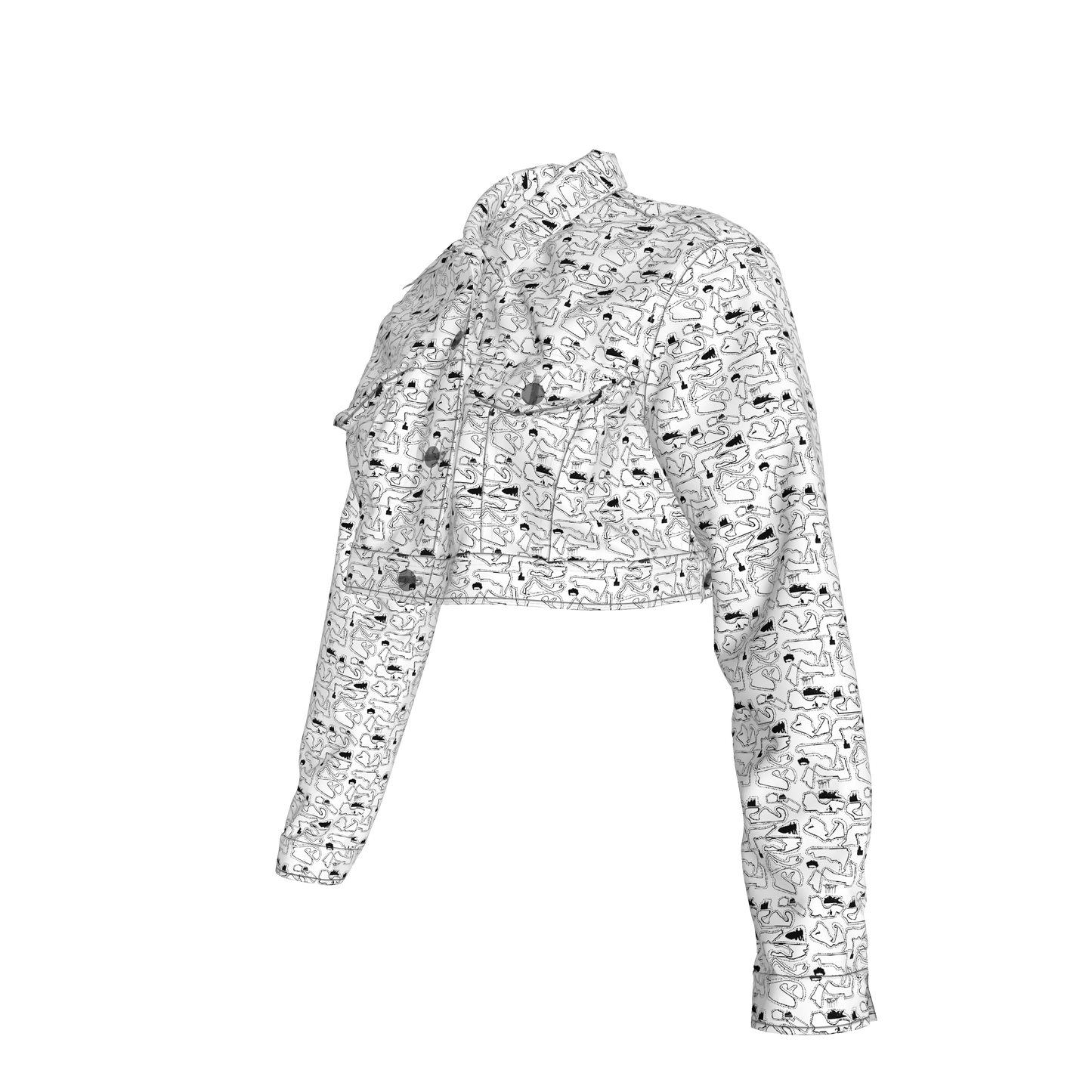 Doodle Cropped Jacket