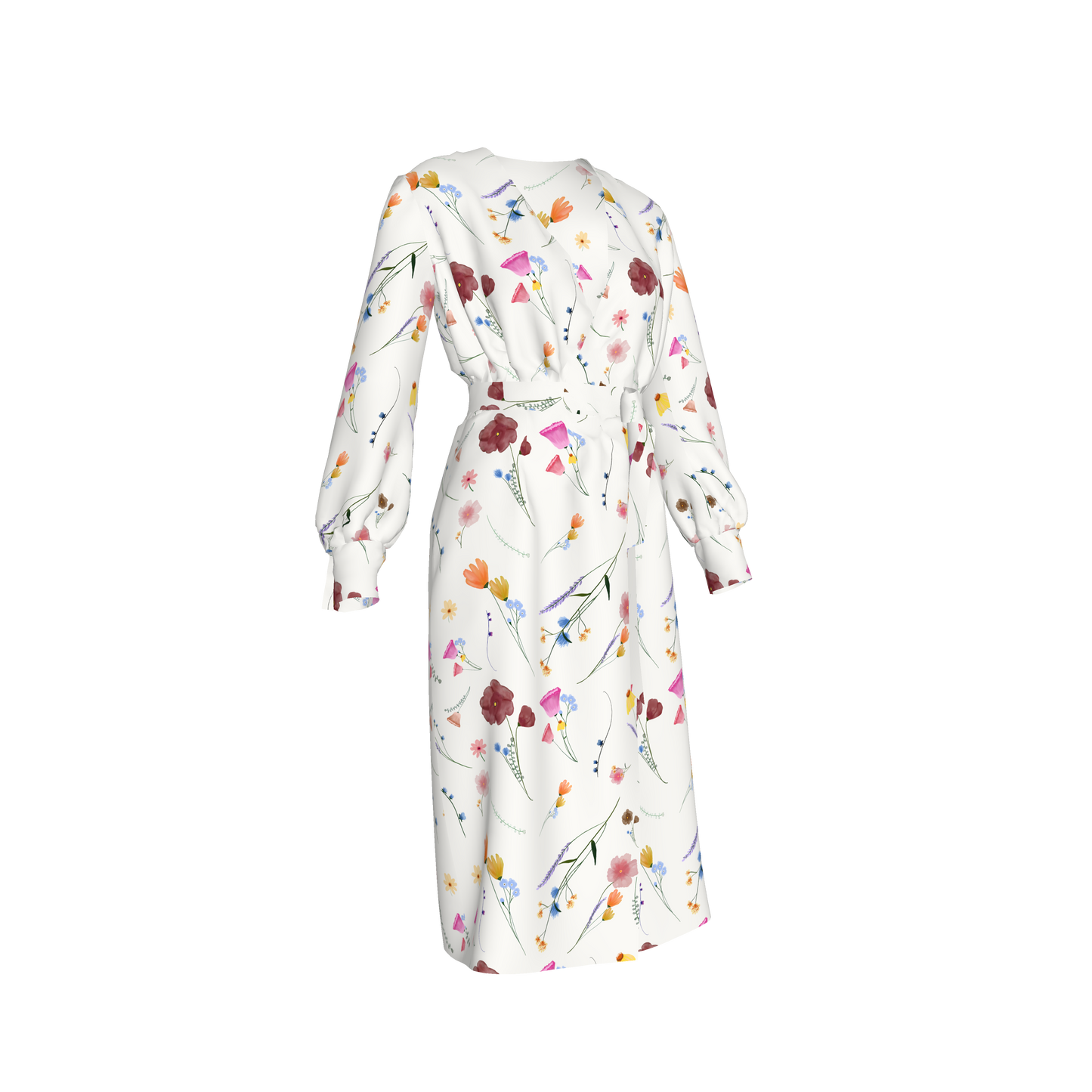 Wildflowers Wrap Dress
