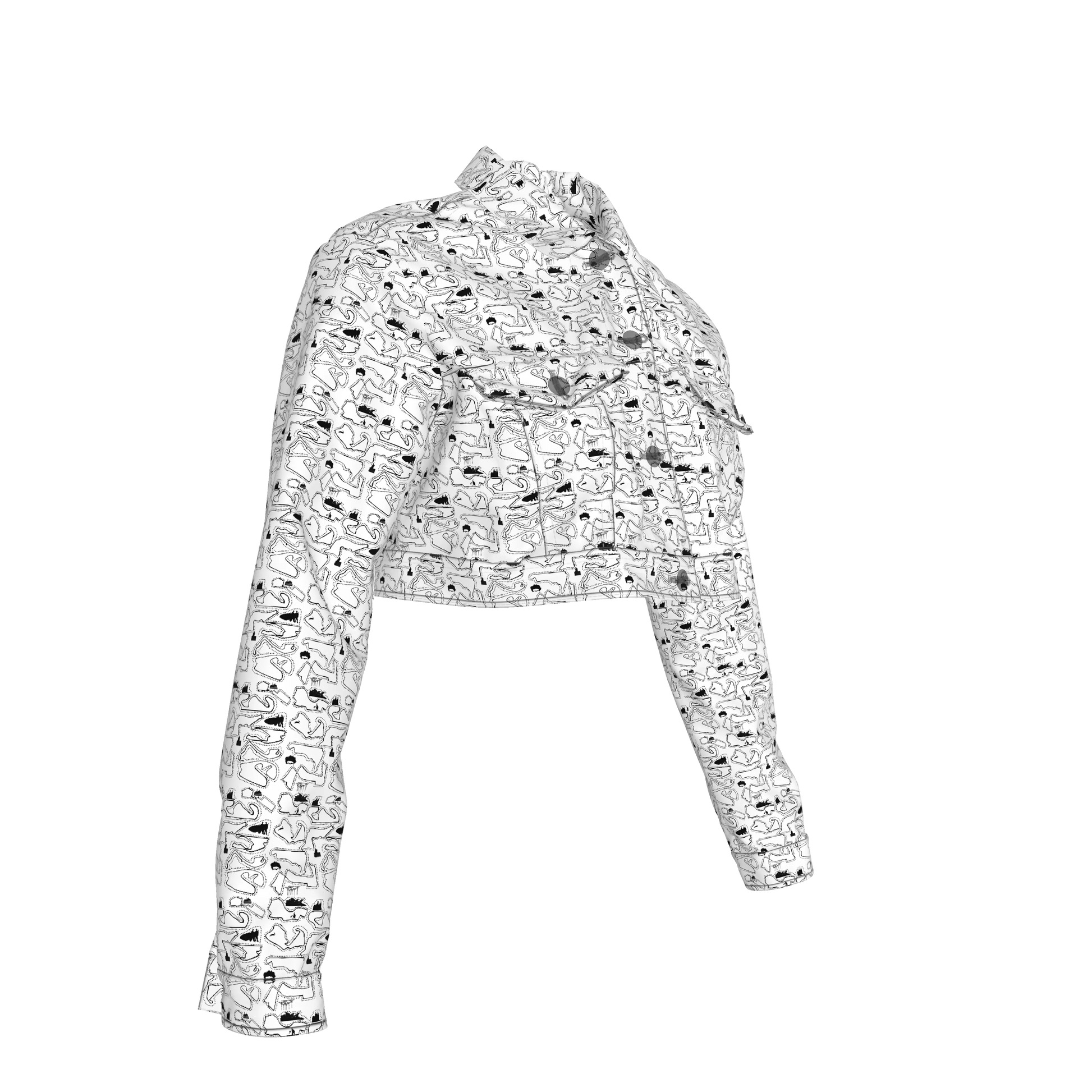 Doodle Cropped Jacket