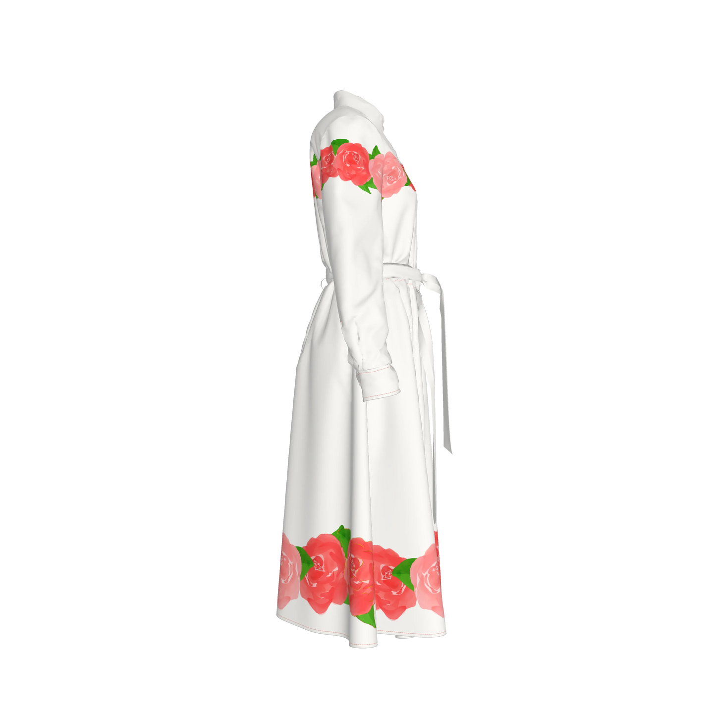 Rosas Shirt Dress